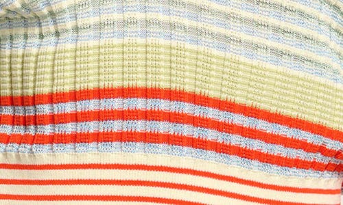 RAMY BROOK RAMY BROOK AZARIA VARIEGATED STRIPE COTTON BLEND SWEATER
