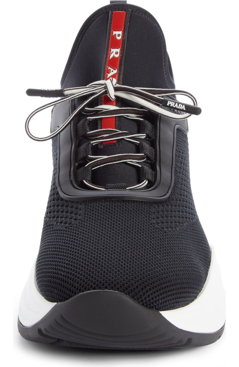 Prada Knit Sock Sneaker, Alternate, color,