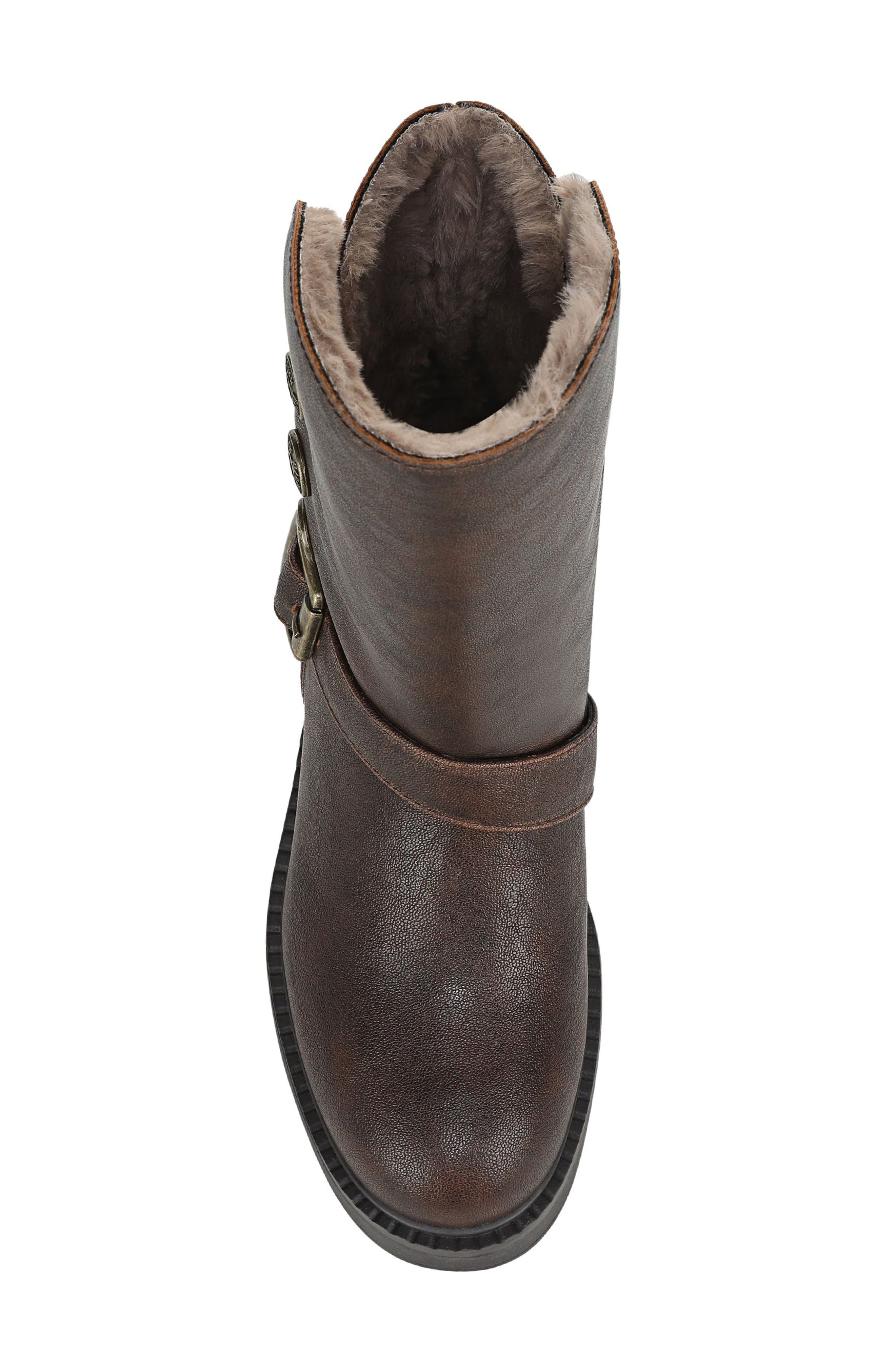 Venice Cozy Faux Fur Lined Boot, Alternate, color, BROWN FAUX LEATHER