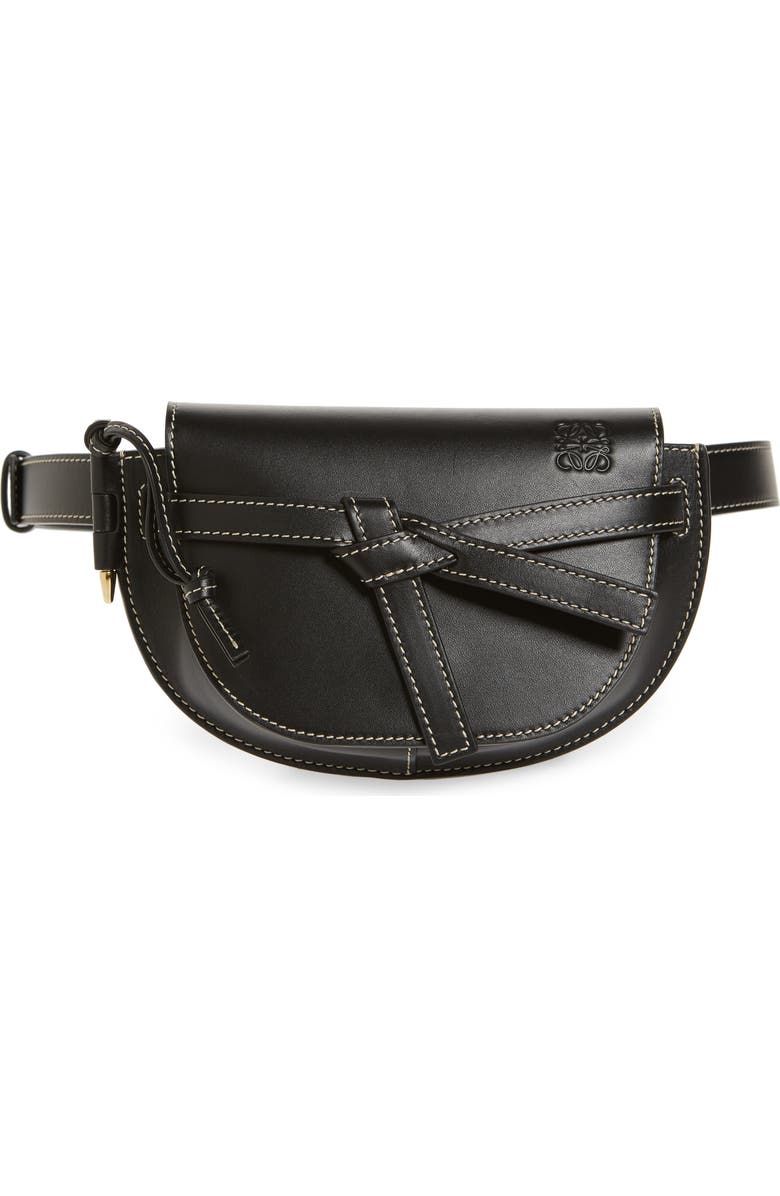 Loewe Mini Gate Calfskin Leather Belt Bag, Main, color,