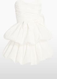 Jenny Packham Elaine Bow Tiered Mini Dress