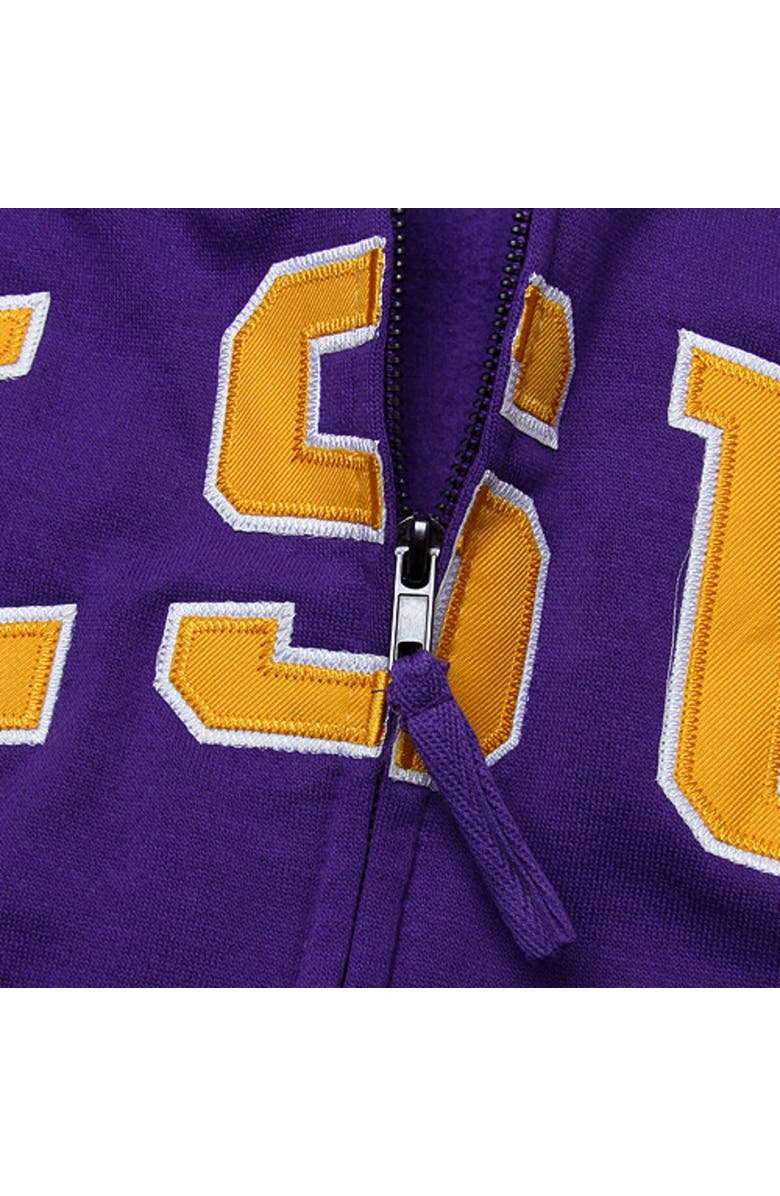 COLOSSEUM Women's Stadium Athletic Purple LSU Tigers Arched Name Full-Zip Hoodie, Alternate, color, Purple