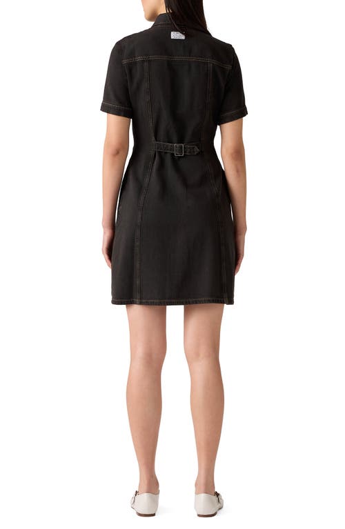 Levi's Rinoa Short Sleeve Denim Shirtdress In Black