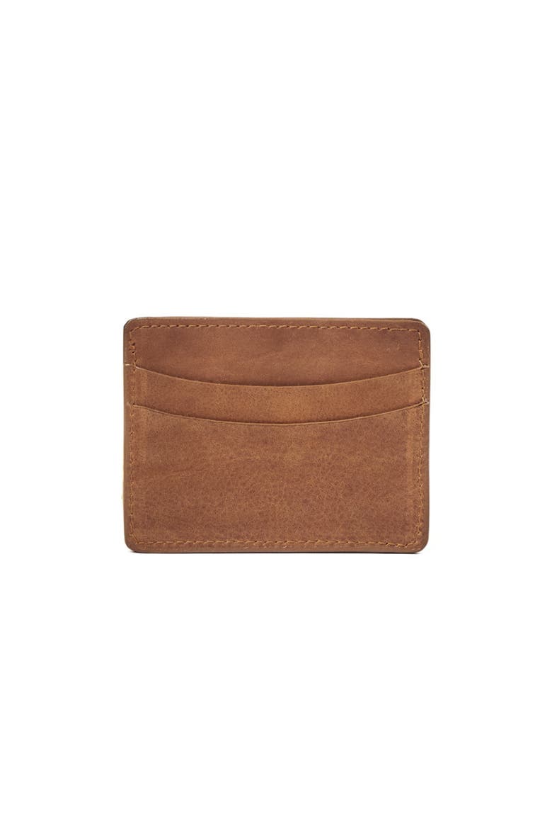 Leather Cardholder, Alternate, color, Saddle (light)