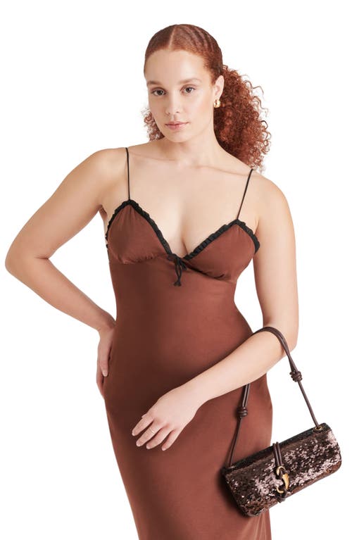 Dolce Vita Alice Shoulder Bag Brown Sequin Stella In Brown