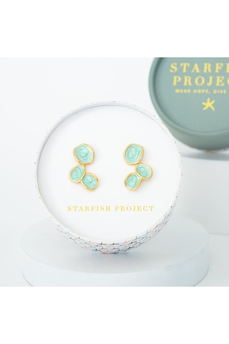 Hope Echo Earrings in Mint, Alternate, color, Mint