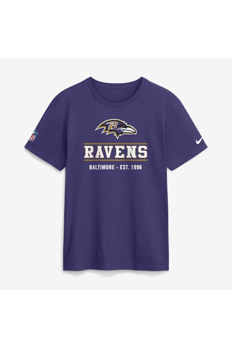 Men's Nike Purple Baltimore Ravens Sideline Alternate Final Sprint Dri-FIT T-Shirt, Main, color, Purple