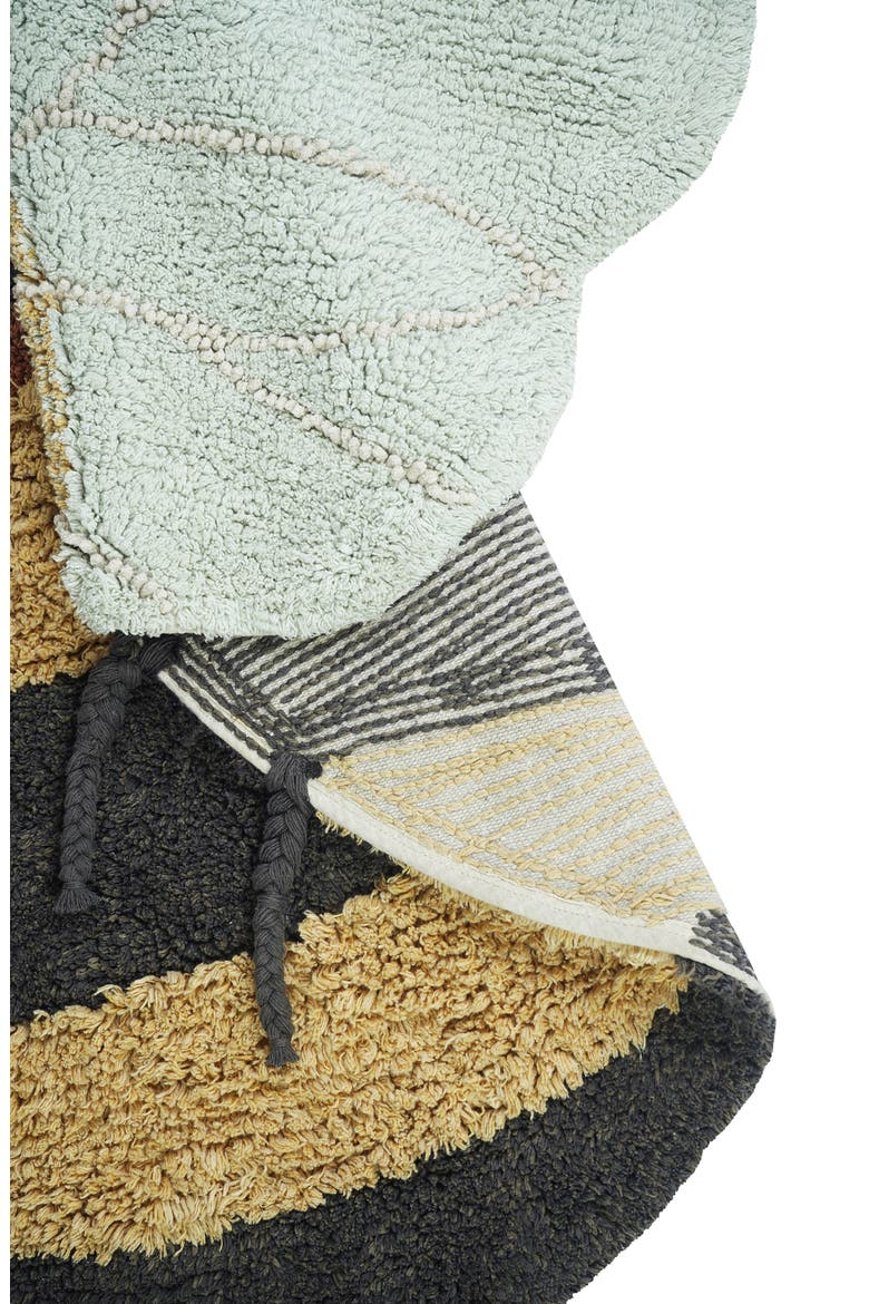 Bee Washable Cotton Blend Rug, Alternate, color, BLACK