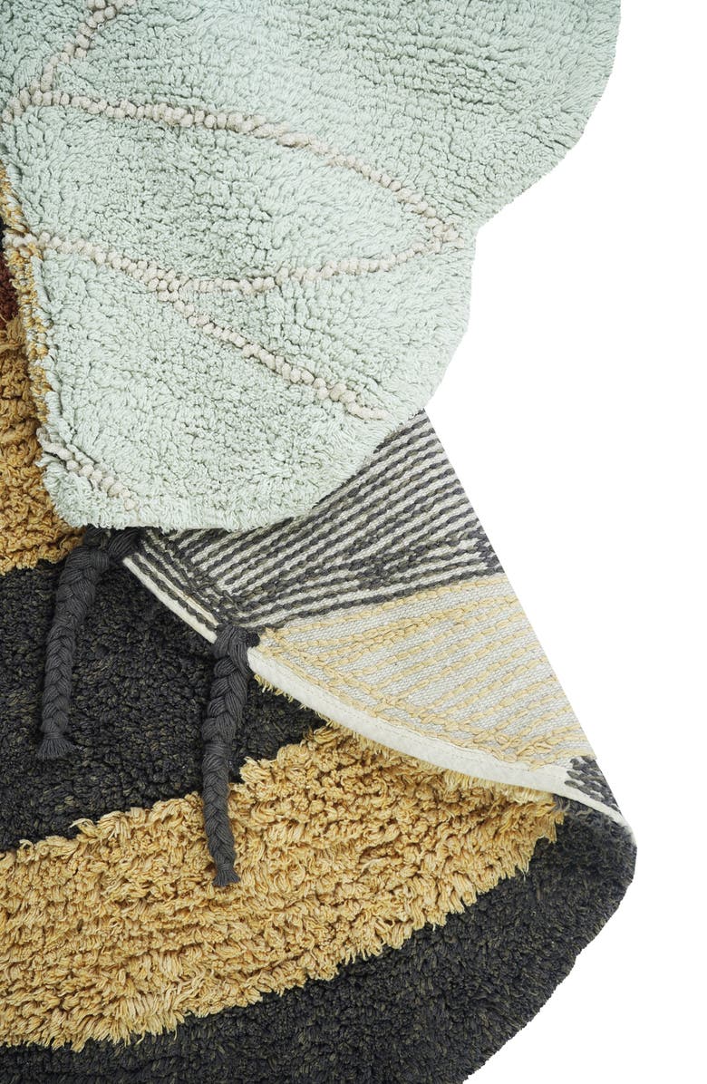 Lorena Canals Bee Washable Cotton Blend Rug, Alternate, color, Black