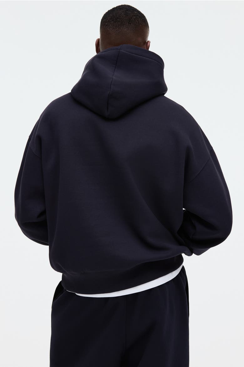 Oversized Fit Printed Hoodie, Alternate, color, Dark blue/NBA