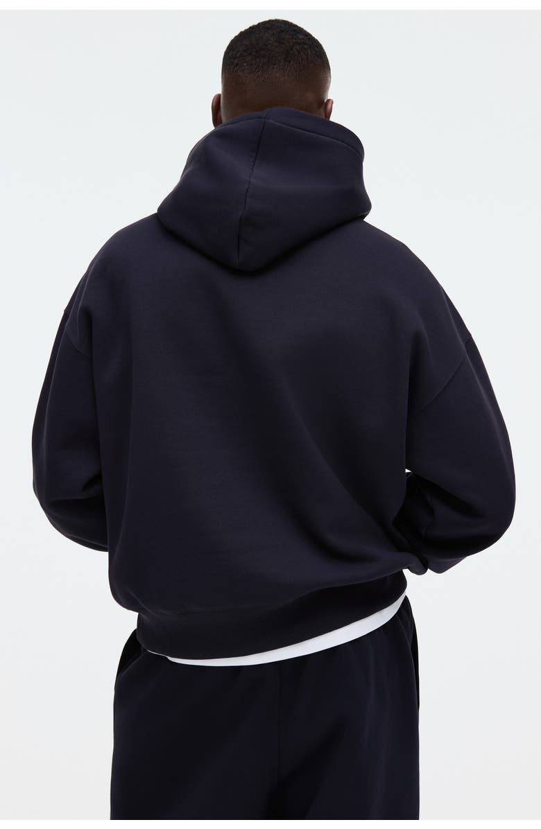 H&M Oversized fit printed hoodie, Alternate, color, Dark Blue/Nba