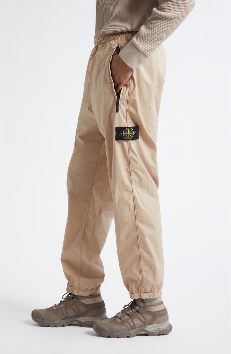 Stone Island Stretch Cotton Track Pants, Alternate, color, Desert