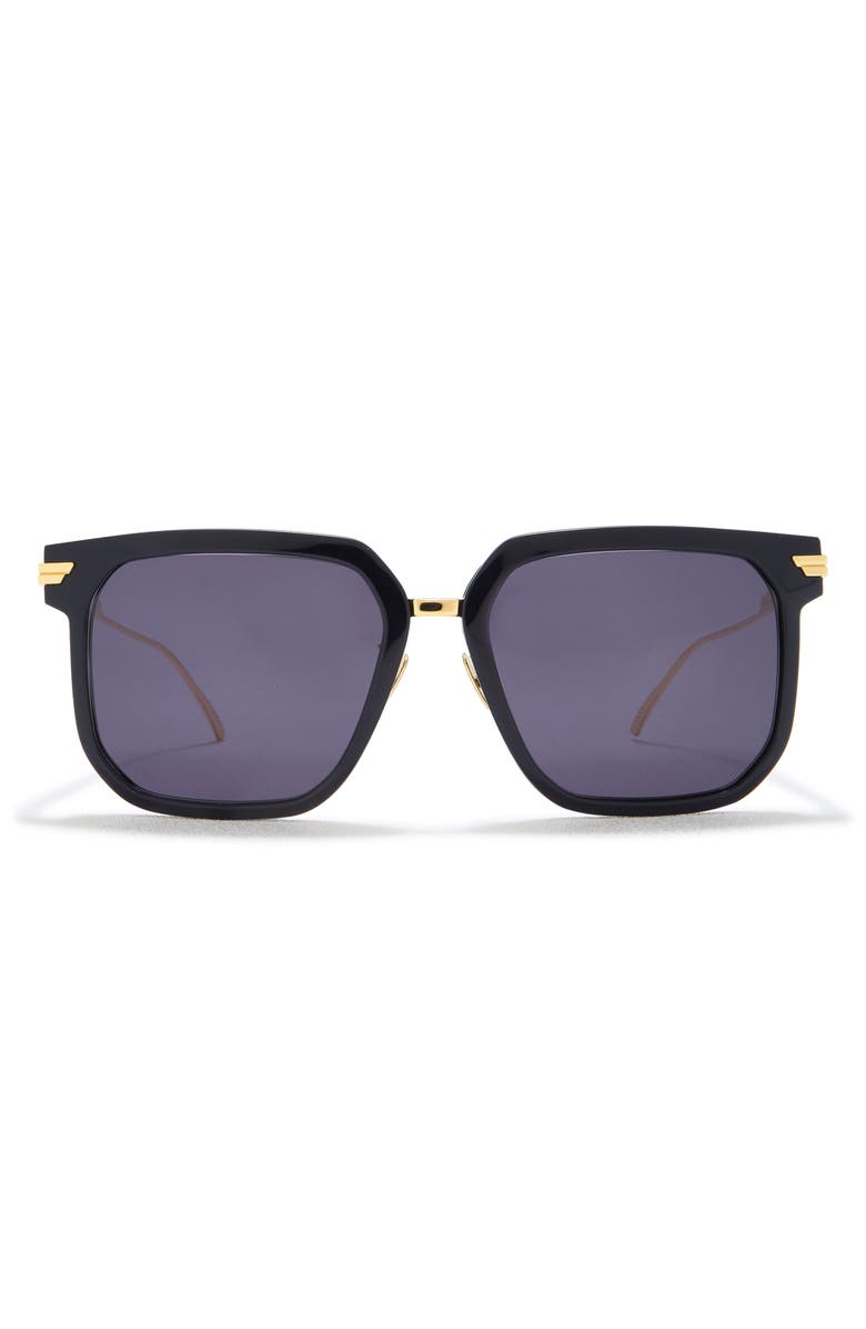 Bottega Veneta 57mm Square Sunglasses, Main, color, 