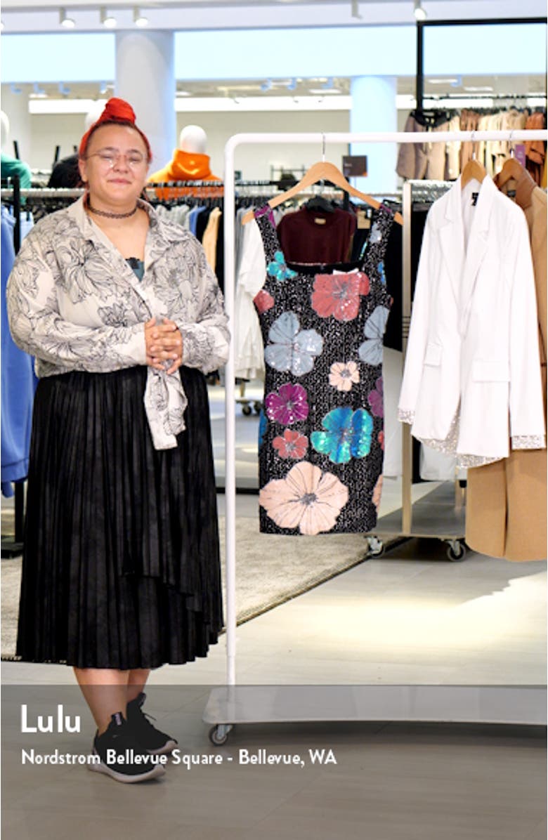 Lou Floral Sequin Minidress, sales video thumbnail