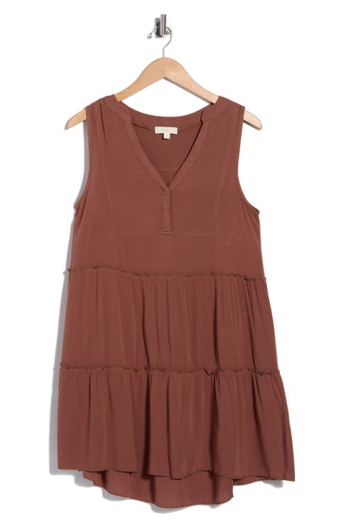 Tiered Gauze Cover-Up Dress