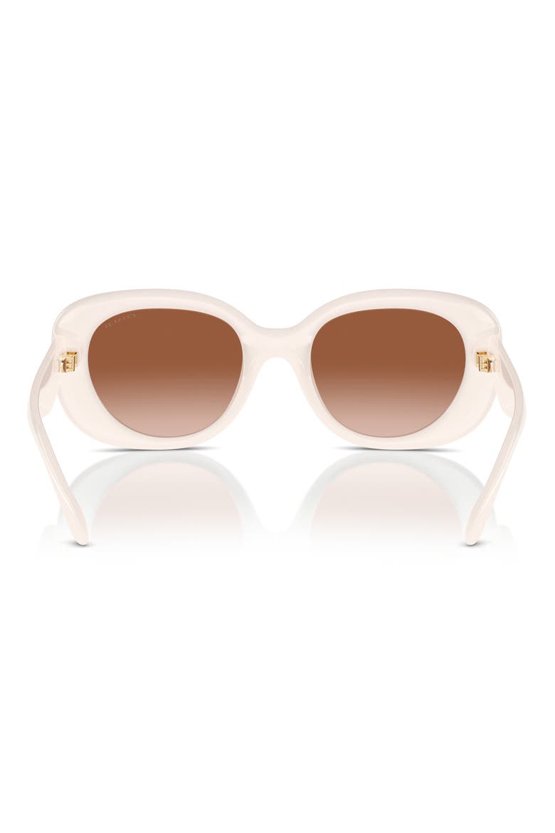 53mm Gradient Round Sunglasses, Alternate, color, BROWN GRAD