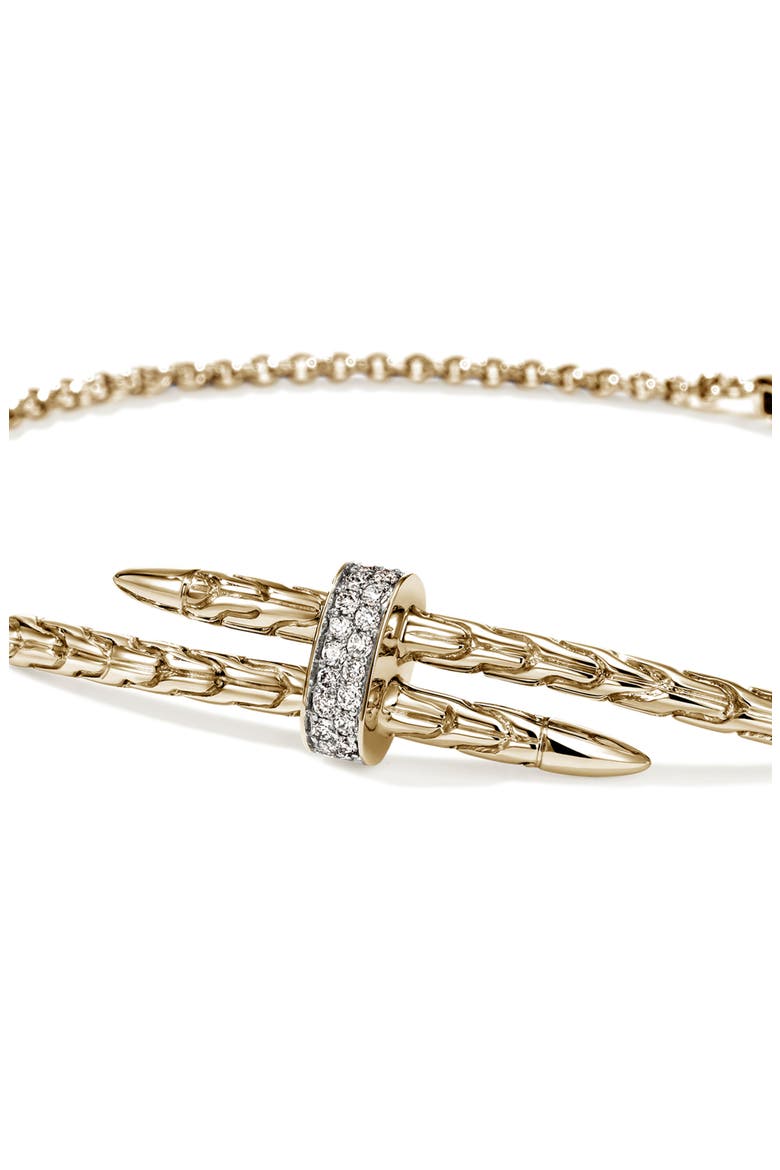Spear Station Bracelet, 14K Gold, Alternate, color, GOLD