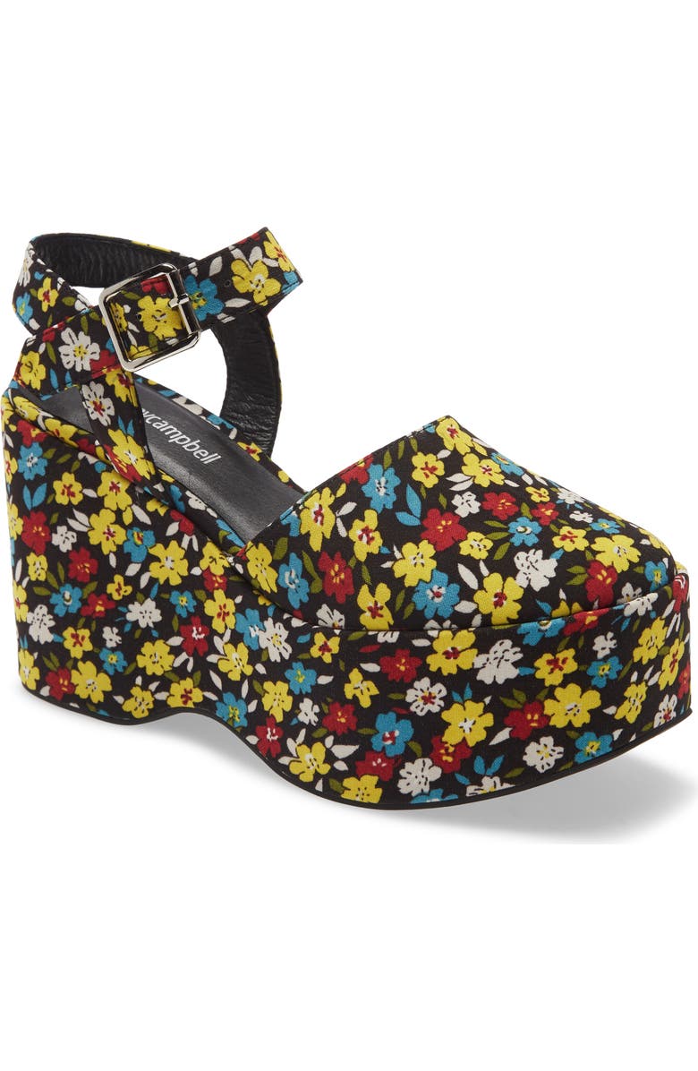 Jeffrey Campbell Bohemian Platform Wedge Sandal, Main, color,