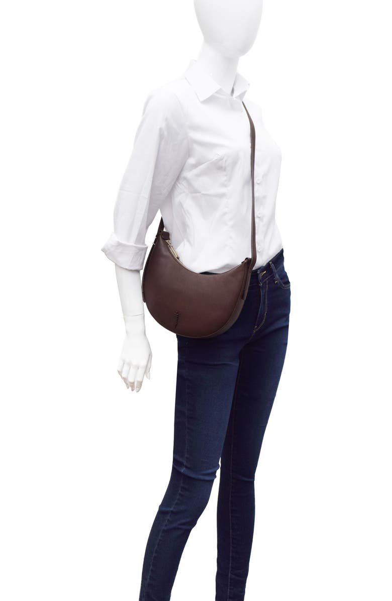 Thacker Silas Leather Crossbody Bag, Alternate, color, Espresso