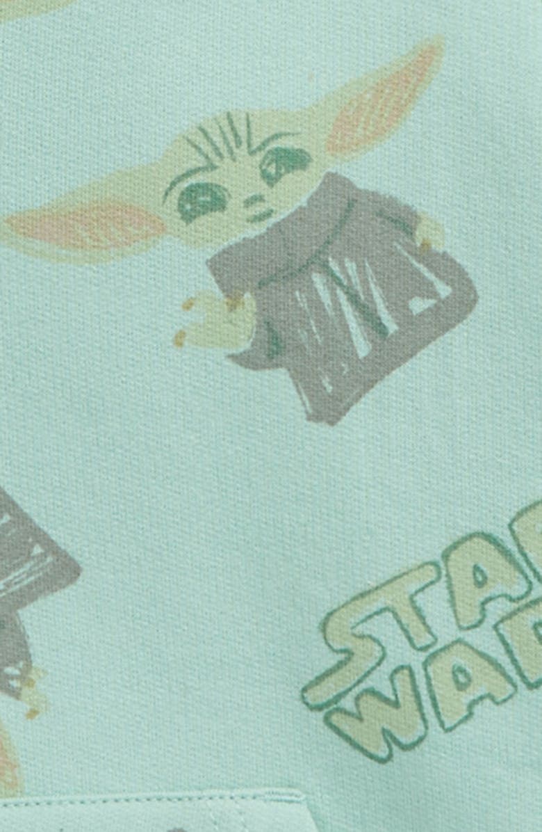 Jem Kids' Star Wars Grogu Mandalorin Zip Hoodie, Alternate, color,