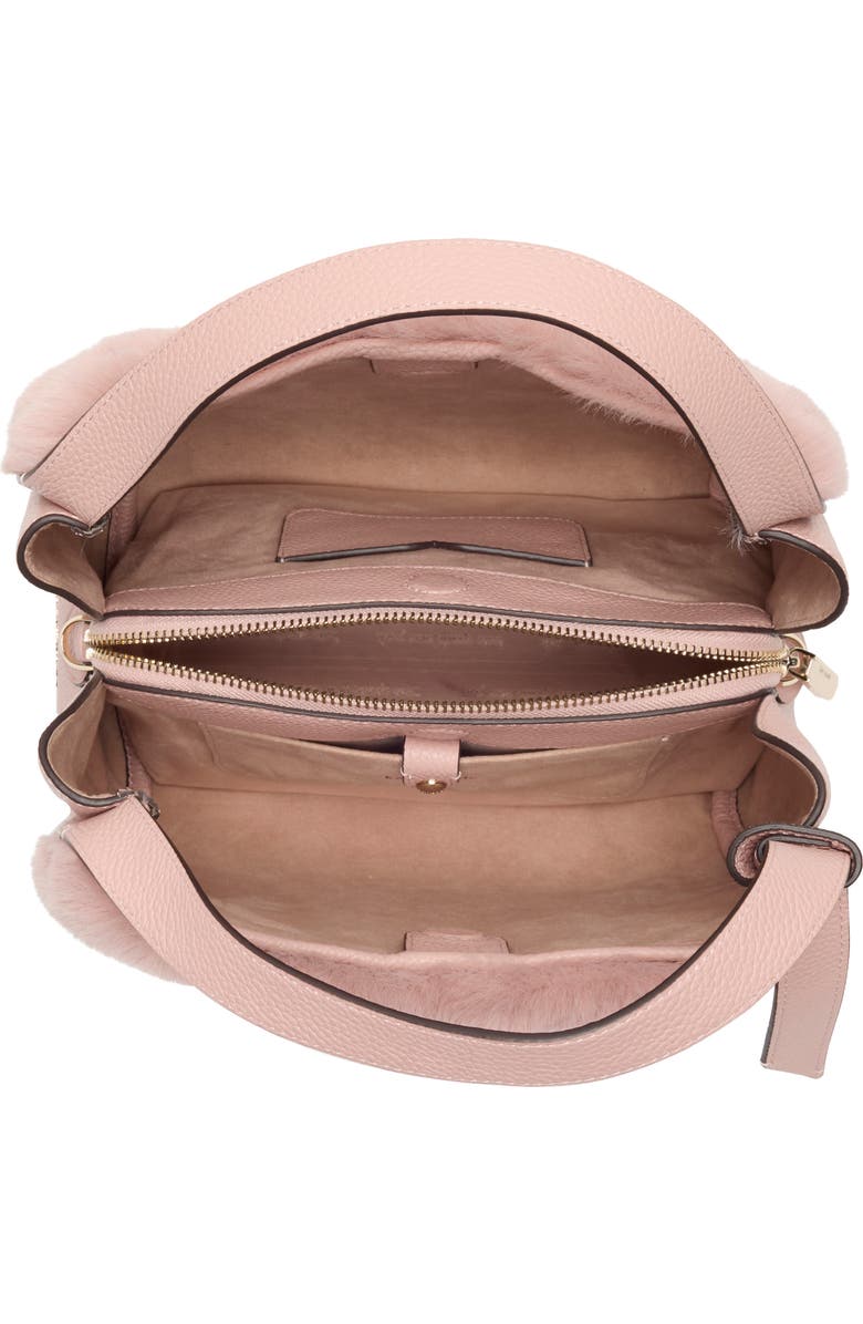 Kate Spade New York faux fur medium crossbody bag, Alternate, color,