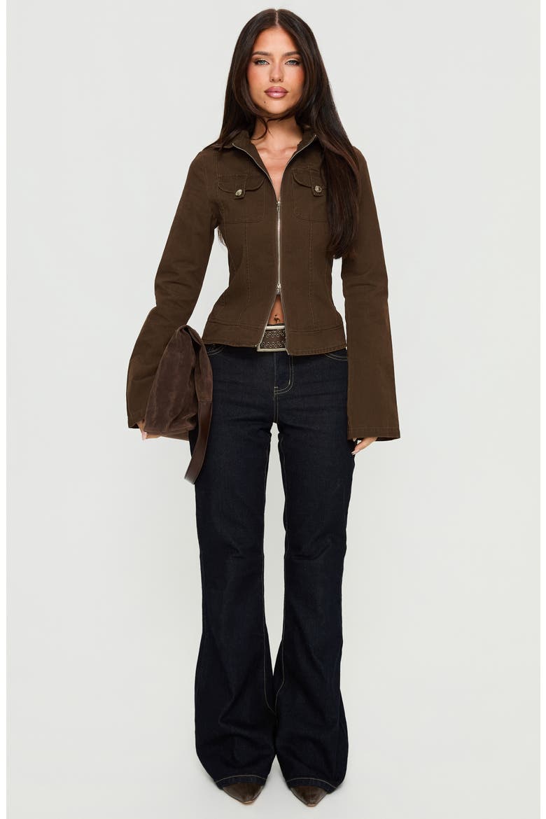 Kelehan Zip Jacket, Alternate, color, STONEWASHED BROWN