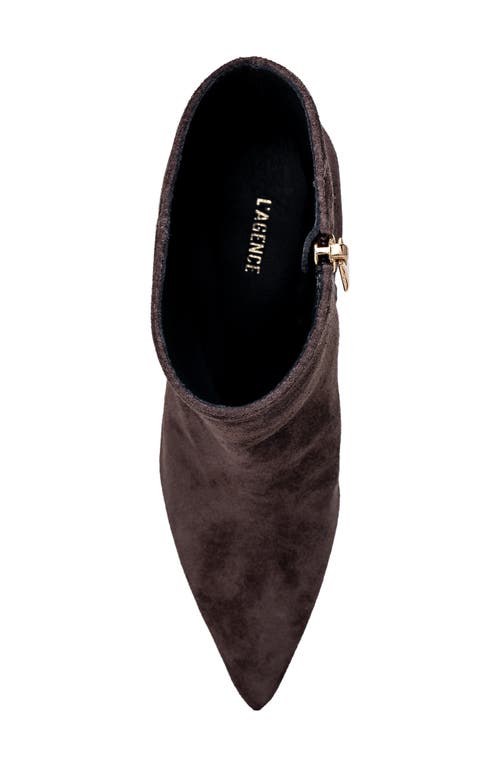 L'agence Lilly Pointed Toe Bootie In Brown