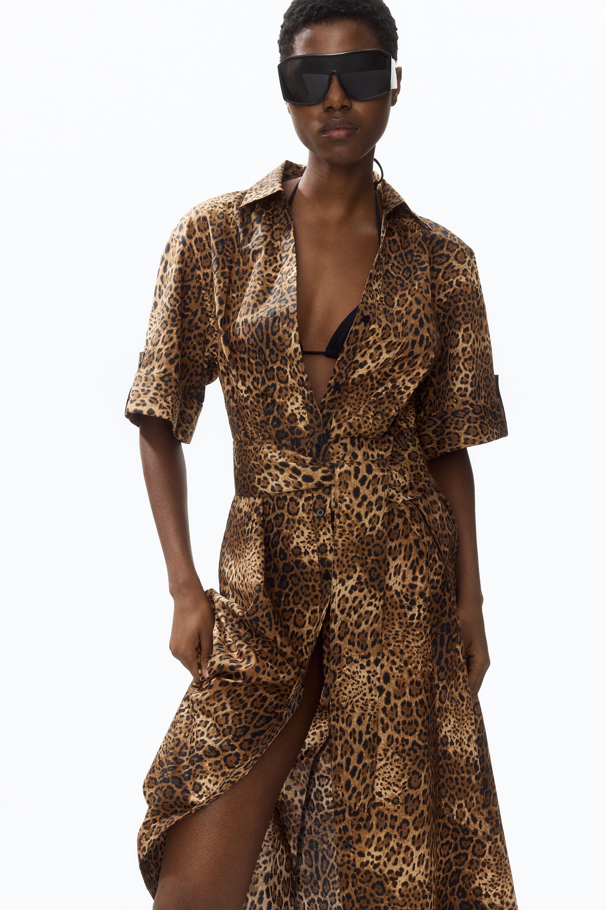 Brown/leopard print