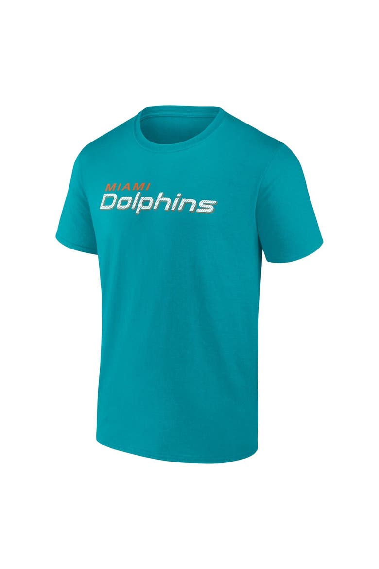 Men's Fanatics  Aqua Miami Dolphins Big & Tall Number One Dad T-Shirt, Alternate, color, Aqua