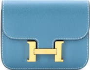 Pre-Owned Hermes Constance Slim Wallet Evercolor