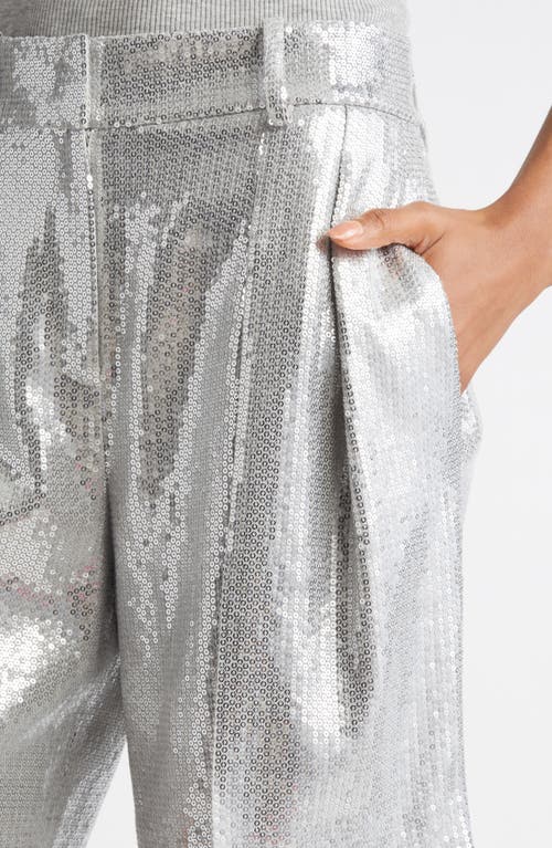 Michael Kors Collection Pleated Sequin Shorts