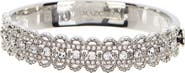 Marchesa Pave Crystal Filigree Bangle Bracelet