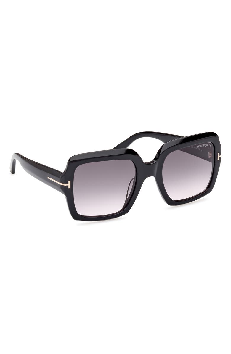 TOM FORD Kaya 54mm Square Sunglasses, Alternate, color, 