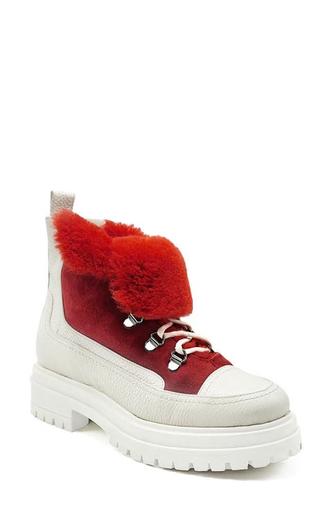 Francy Genuine Shearling Lined Platform Boot (Women)