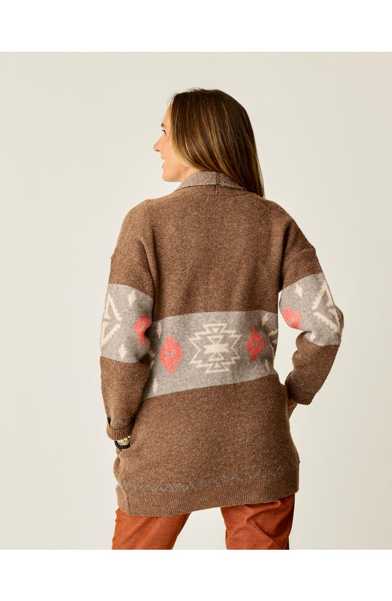 Carve Designs Priya Jacquard Topper, Alternate, color, Sumac Pattern