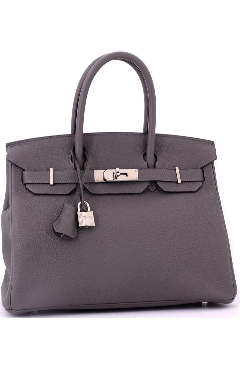 Pre-Owned Hermes Birkin Handbag Grey Togo with Palladium Hardware 30, Alternate, color, Gris Meyer