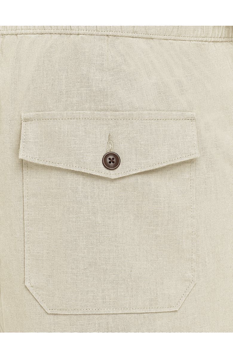 Oak Hill by DXL Big & Tall Linen-Blend Drawstring Shorts, Alternate, color, Natural