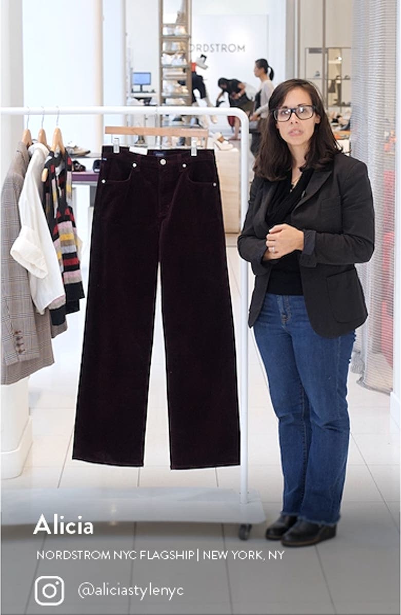 Annina High Waist Corduroy Wide Leg Pants, sales video thumbnail