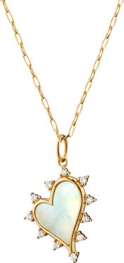 Monica Rich Kosann 18K Gold Mini Carnelian Pendant Necklace