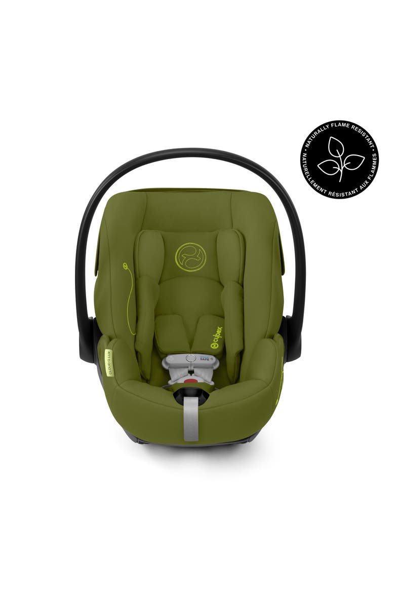 CYBEX Cloud G Lux Comfort Extend SensorSafe<sup>™</sup> Car Seat & Base, Alternate, color, Nature Green