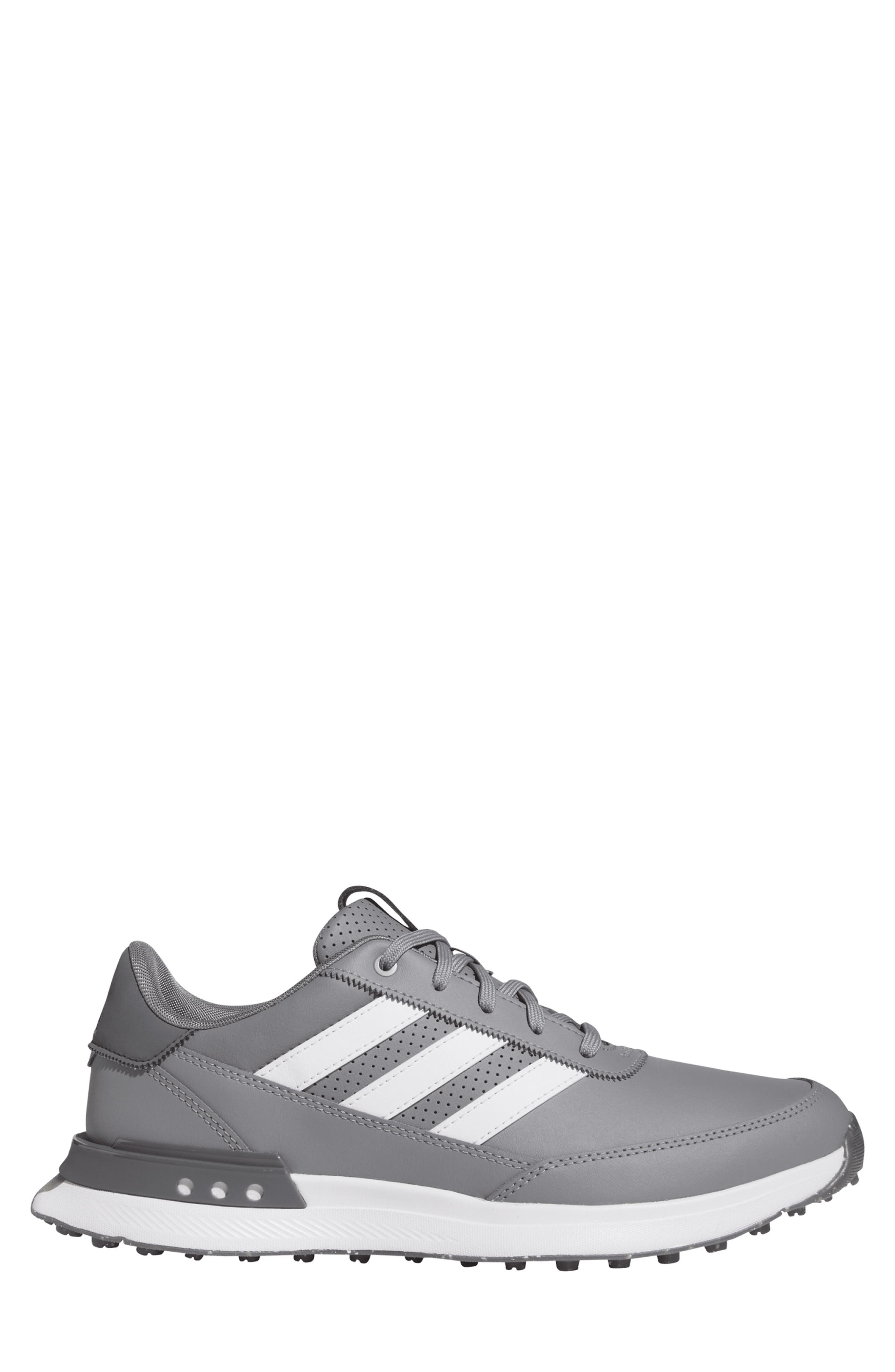 adidas S2G 24 Waterproof Leather Spikeless Golf Shoe, Alternate, color, Grethr/Ftw
