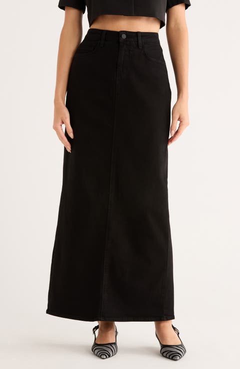 Miriam Denim Maxi Skirt