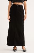 L'AGENCE Miriam Denim Maxi Skirt