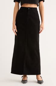 L'AGENCE Miriam Denim Maxi Skirt