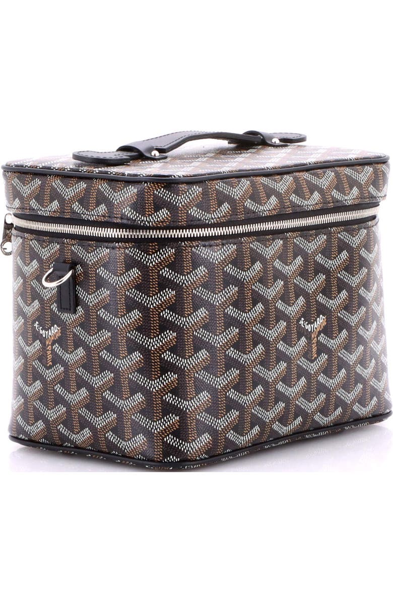 Pre-Owned Goyard Muse Vanity Case Coated Canvas, Alternate, color, Black