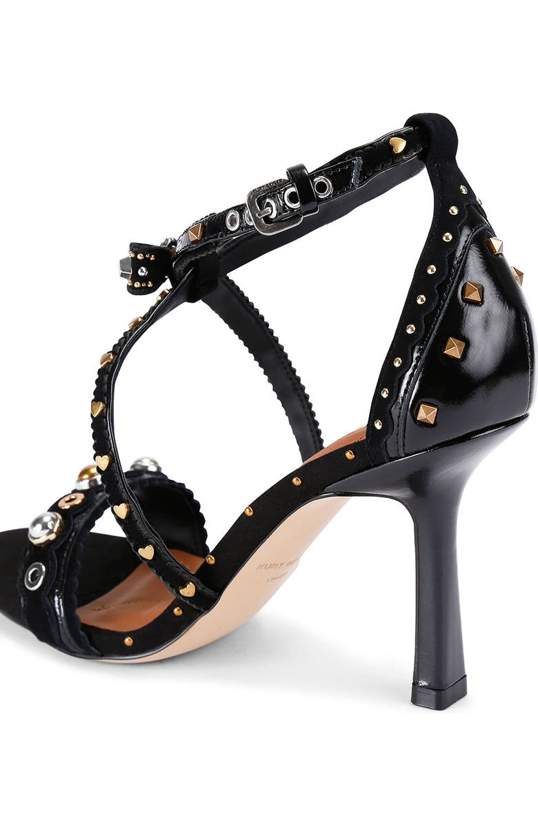 Kurt Geiger London Mini Bow Eyelet Ankle Strap Sandal, Alternate, color,