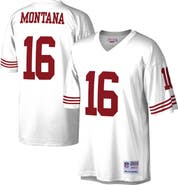 Mitchell & Ness Men's Mitchell & Ness Joe Montana White San Francisco 49ers Legacy Replica Jersey