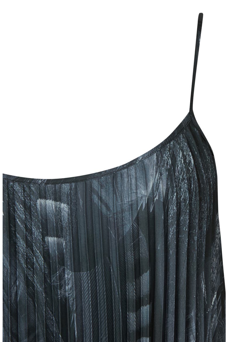 Leowa Pleated Dress with Wool Blend Sweater, Alternate, color, BLACK