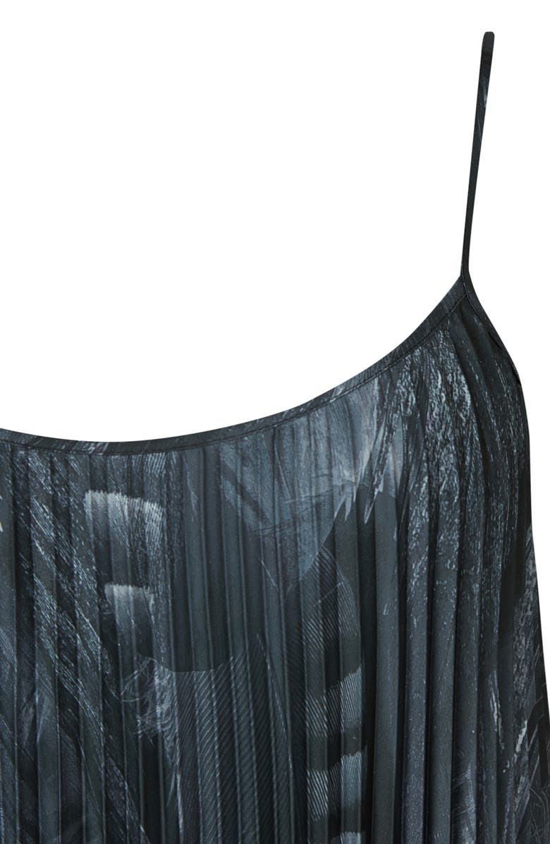 AllSaints Leowa Pleated Dress with Wool Blend Sweater, Alternate, color,