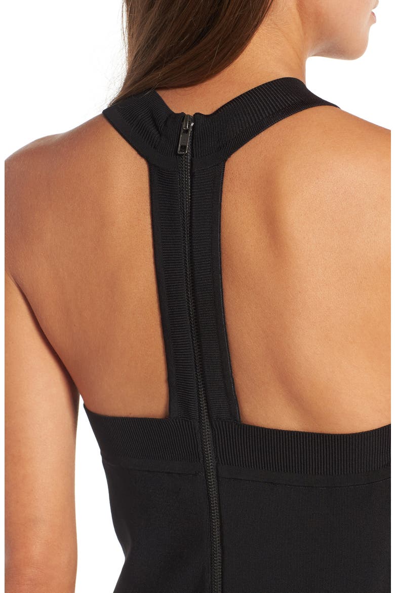Halter Dress, Alternate, color, BLACK
